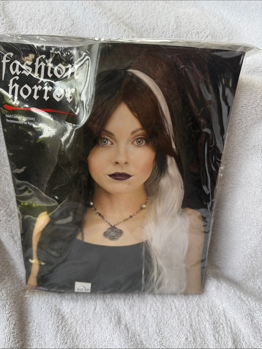 Two-Tone Black and White Wig